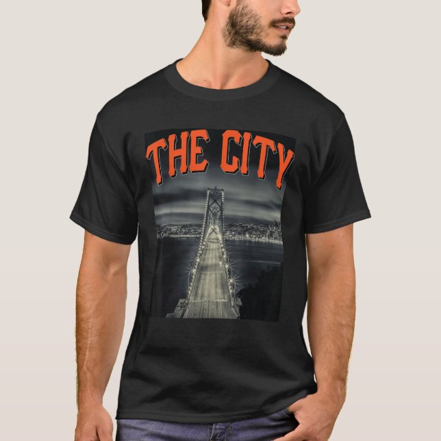 San Francisco Skyline City T Shirt (Framsida)