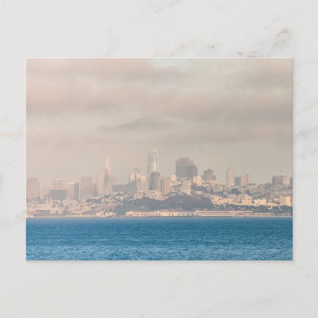 San Francisco Skyline Cityscape Vykort (Framsida)