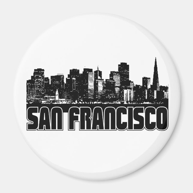 San Francisco Skyline Magnet (Framsidan)