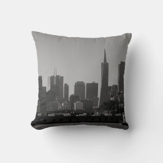 San Francisco Skyline Monochrome - Cityscape Photo Kudde