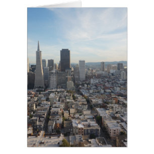 San Francisco Skyline Panorama Hälsningskort