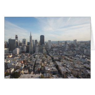 San Francisco Skyline Panorama Hälsningskort