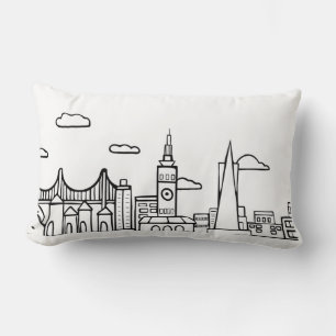 San Francisco Skyline Pillow Lumbarkudde