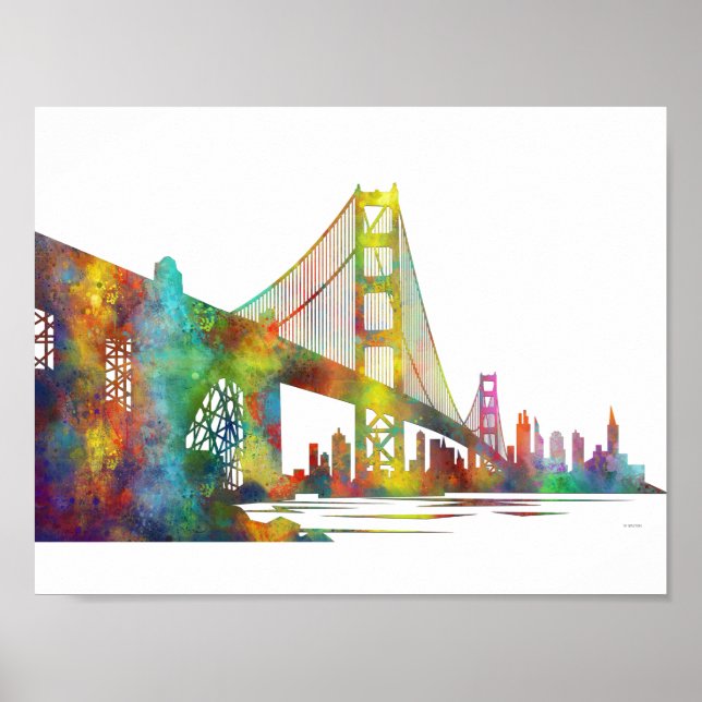 SAN FRANCISCO SKYLINE POSTER (Framsidan)