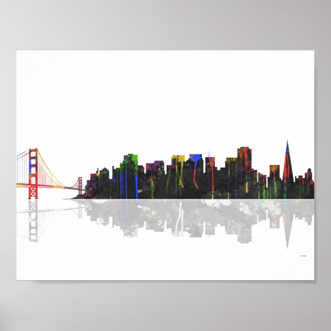 San Francisco Skyline Poster (Framsidan)