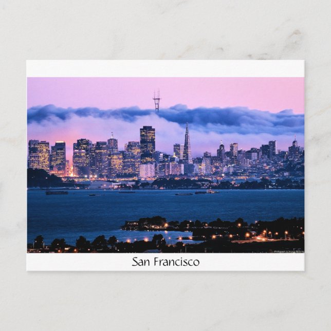 San Francisco Skyline-postkort Vykort (Framsida)