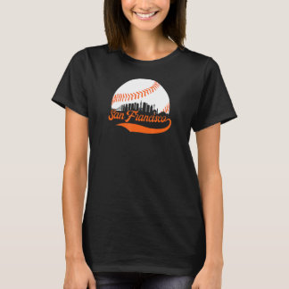 San Francisco Skyline Sf Baseball T Shirt