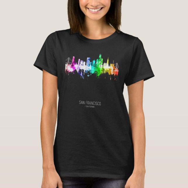 San Francisco Skyline Skyscrapers T Shirt (Framsida)