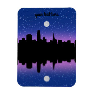 San Francisco Skyline Teckning #1 Magnet