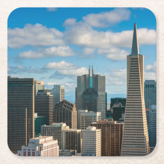 San Francisco Skyline Underlägg Papper Kvadrat