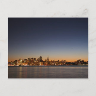 San Francisco Skyline vid Sunset Vykort