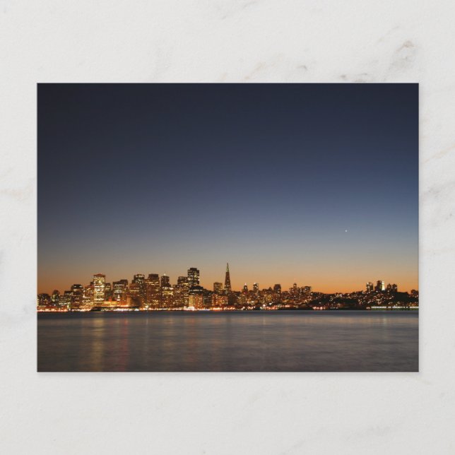 San Francisco Skyline vid Sunset Vykort (Framsida)