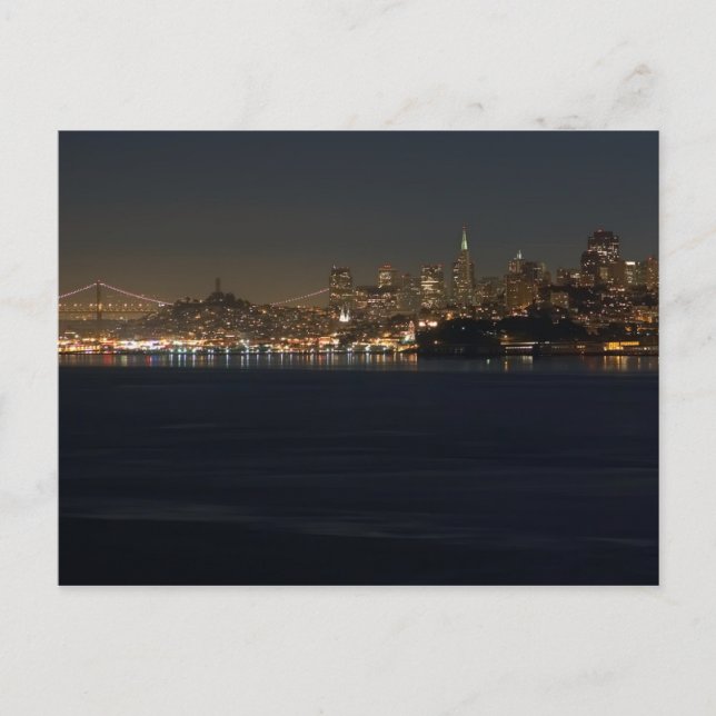 San Francisco Skyline Vykort (Framsida)