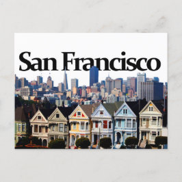 San Francisco Skyline w/ San Francisco i Himmel Vykort