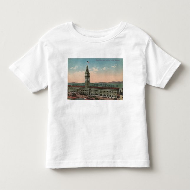 San Francisco slutlig byggnad för CAUnion färja T-shirt (Framsida)