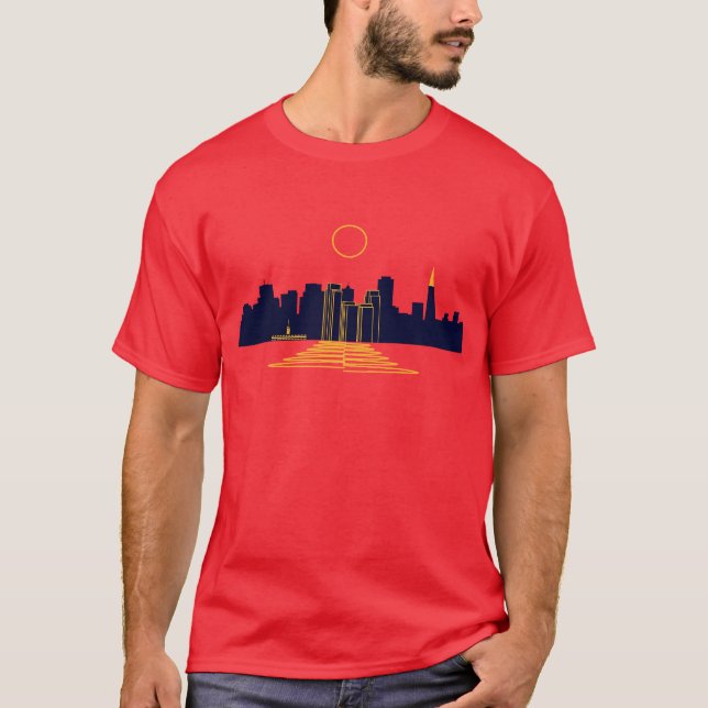 San Francisco solnedgång T Shirt (Framsida)