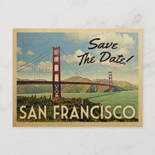 San Francisco Spara Datum Vintage Postkort Meddelande Vykort