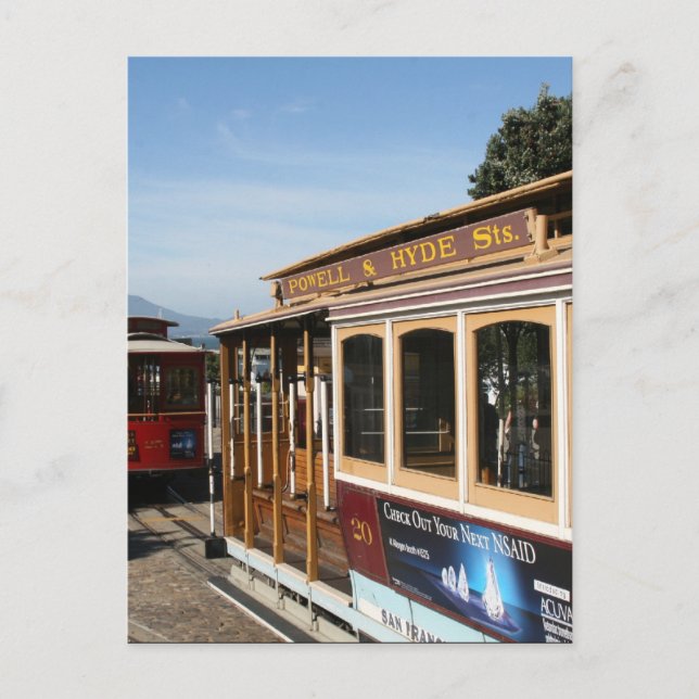 san francisco spårvagnar vykort (Framsida)