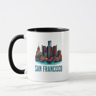 San Francisco stad Kalifornien USA Mugg