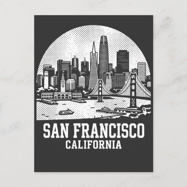 San Francisco stad Kalifornien Vykort (Framsida)
