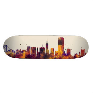 San Francisco stadshorisont Old School Skateboard Bräda 21,6 Cm