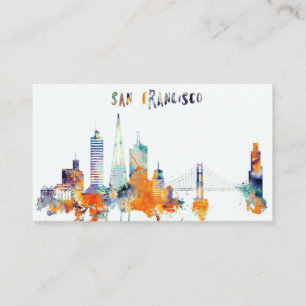 San Francisco stadshorisont Visitkort