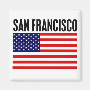 San Francisco stars och stripes Magnet