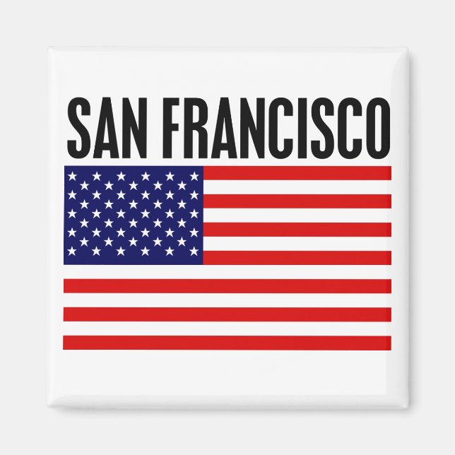 San Francisco, Stars och stripes Magnet (Framsidan)