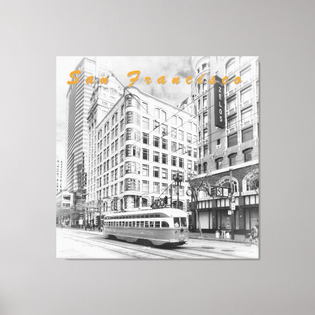 San Francisco Street Canvastryck (Framsida)