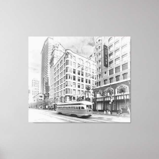 San Francisco Street Canvastryck (Framsida)