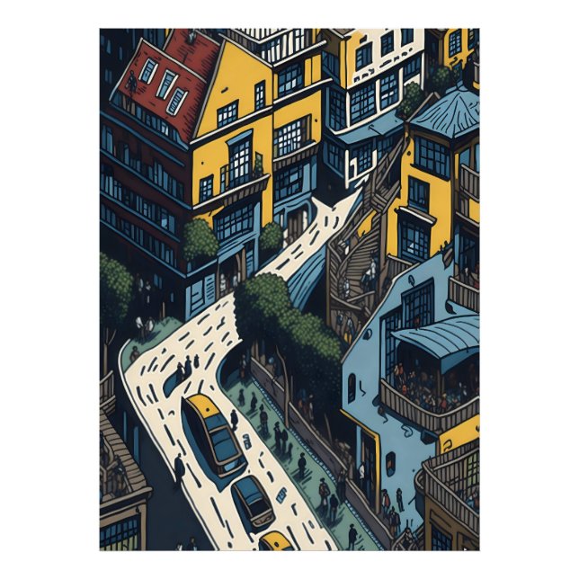 San Francisco Street Fototryck (Framsidan)