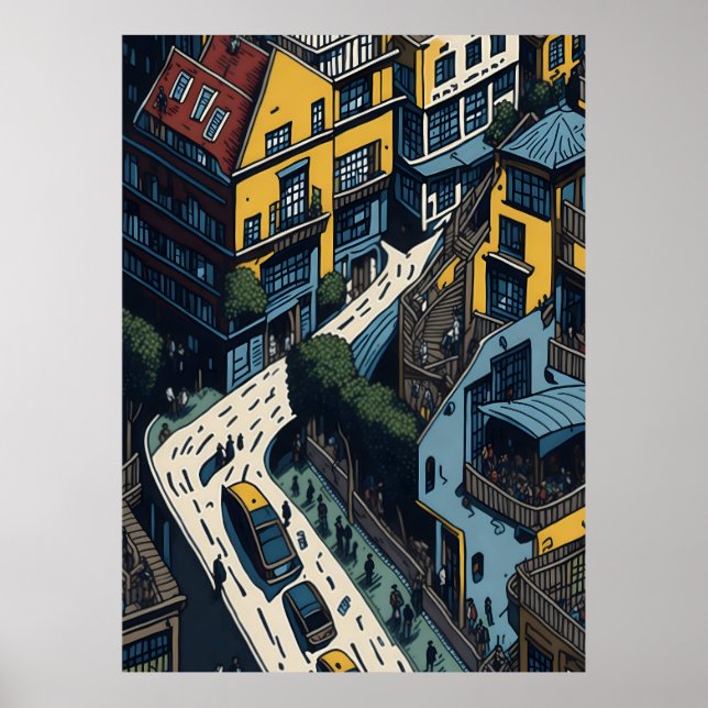 San Francisco Street Poster (Framsidan)