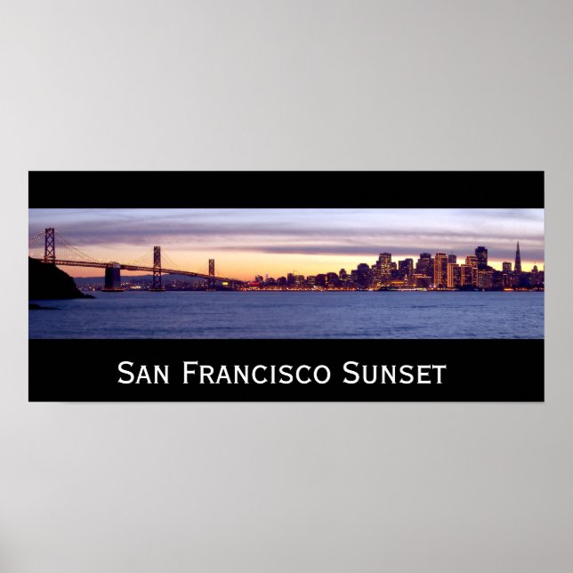 San Francisco Sunset Poster (Framsidan)