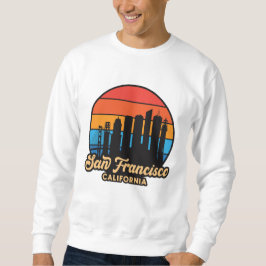  San Francisco Sunset Skyline Lång Ärmad Tröja