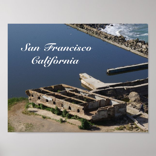 San Francisco Sutro Baths Ruins #2 Poster (Framsidan)