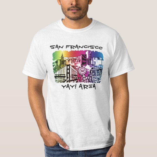 San Francisco symboler Tee Shirt (Framsida)