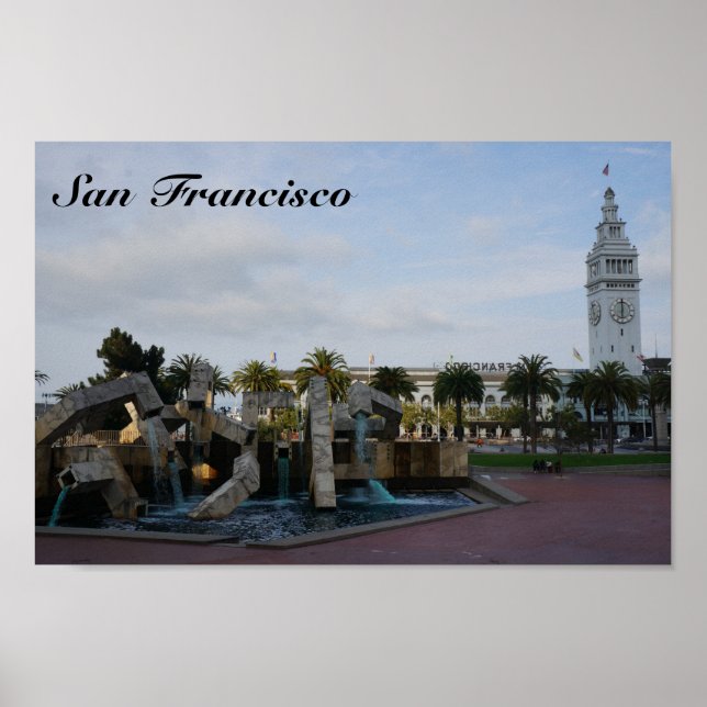 San Francisco The Embarcadero Poster (Framsidan)