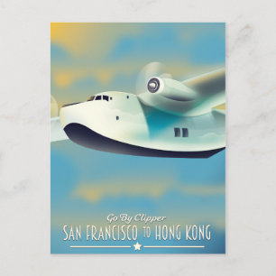 San Francisco till Hongkong per klipper Vykort