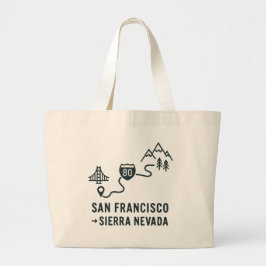 San Francisco to Sierra Nevada Route Design Jumbo Tygkasse