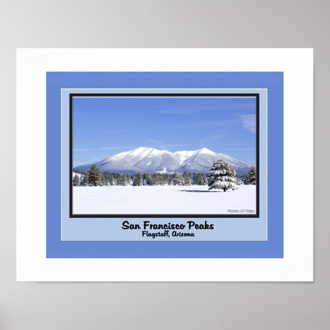 San Francisco-topparna i snö Poster (Framsidan)