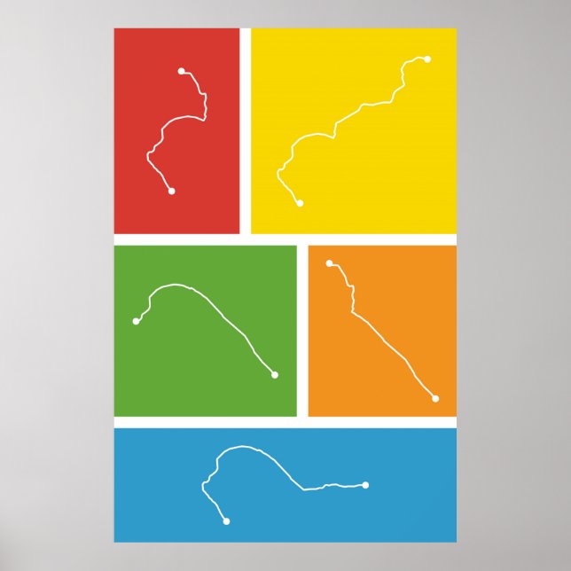 San Francisco - Transit Palettes Poster (Framsidan)