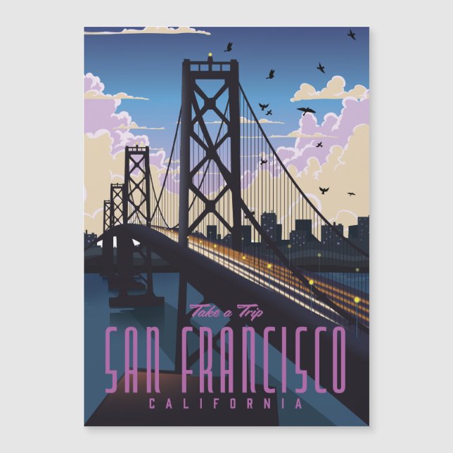 San Francisco Travel-affisch (Framsida)