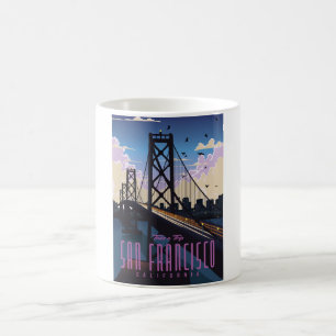 San Francisco Travel-affisch Kaffemugg