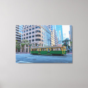 San Francisco Trolley Buss Canvastryck