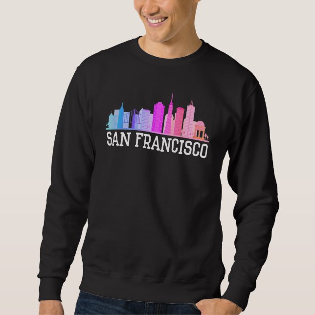 San Francisco Tshirt, San Francisco Pride Tee, San Lång Ärmad Tröja (Framsida)