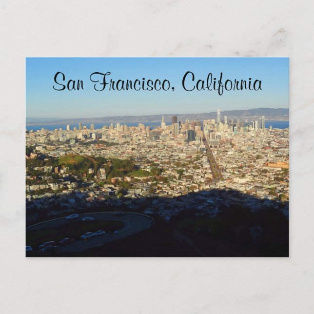 San Francisco Twin Peaks #2-vykort Vykort (Framsida)