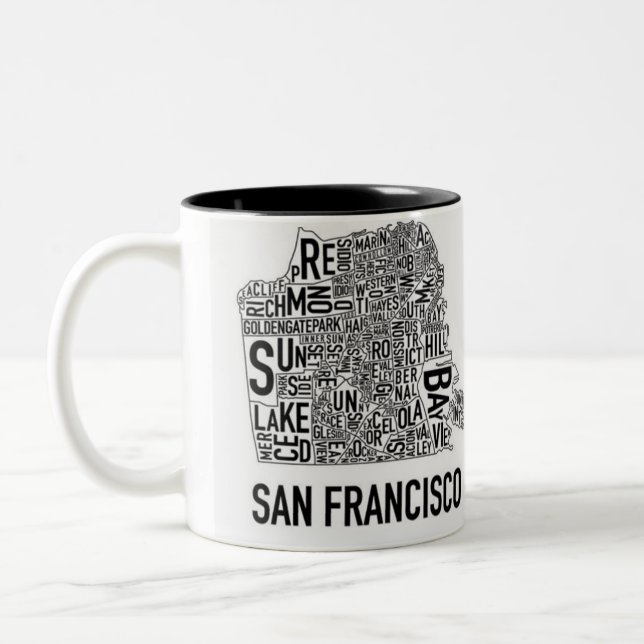 San Francisco Typomugg Två-Tonad Mugg (Vänster)