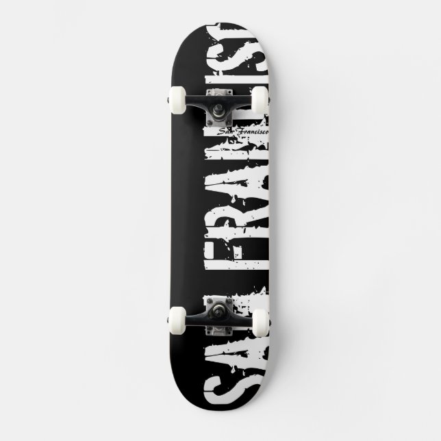 San Francisco - Urban Stil - Skateboard Bräda 20 Cm (Framsida)