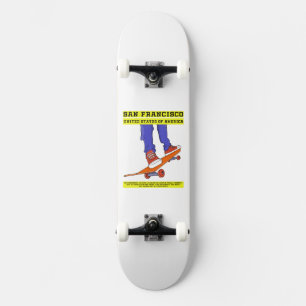 San Francisco, USA Skate Mini Skateboard Bräda 18,5 Cm