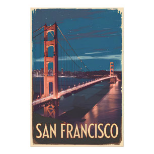 San Francisco USA vintage Fototryck